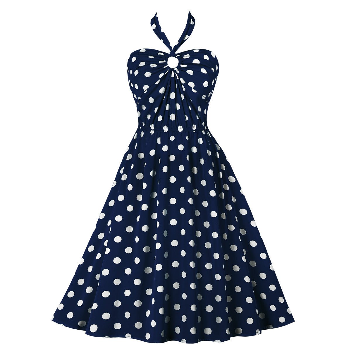 Abito Vintage Anni '50 Blu Navy
