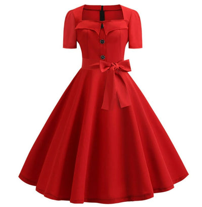 Abito Vintage Anni '50 Rosso