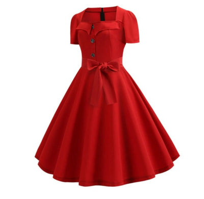 Abito Vintage Anni '50 Rosso