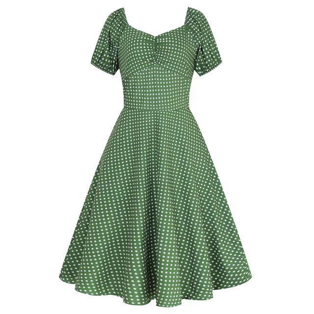 Abito Anni '50 Verde