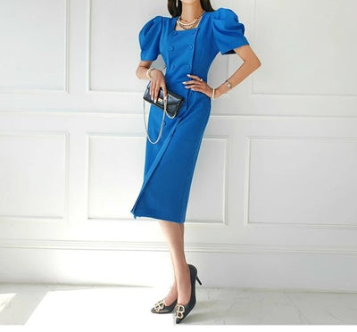 Abito Vintage Blu Reale