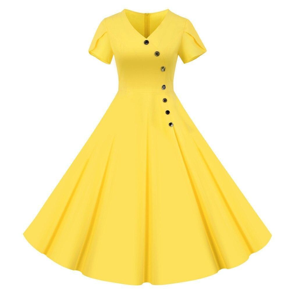 Bottoni Abito Vintage Giallo