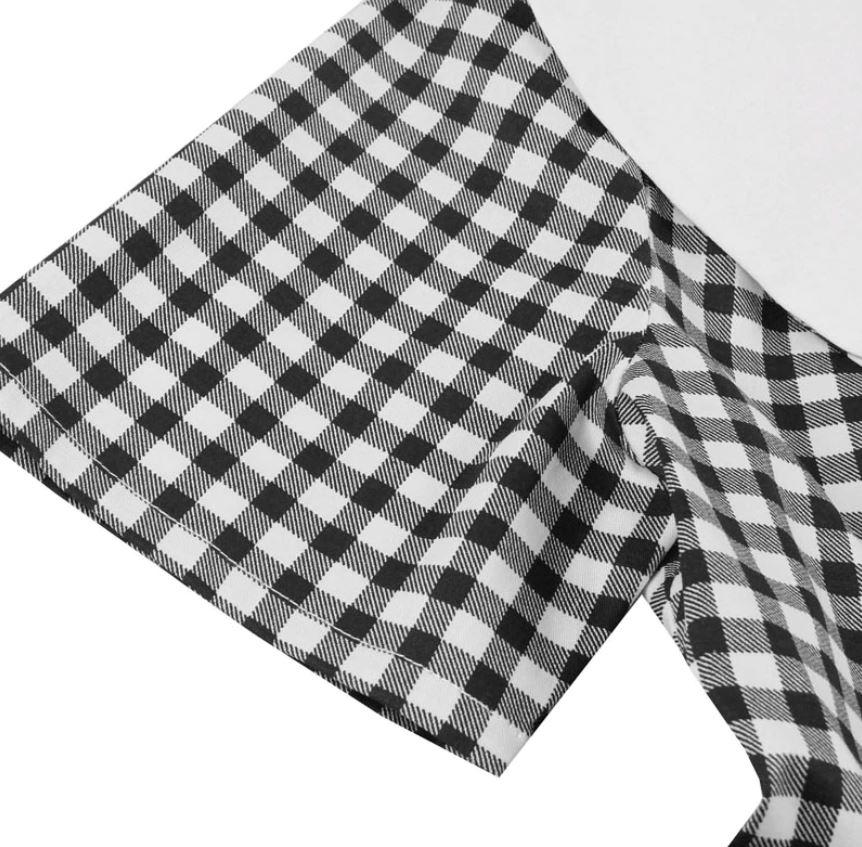 Abito Vintage A Quadri Neri