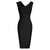 Abito Chic Vintage A Matita Nero