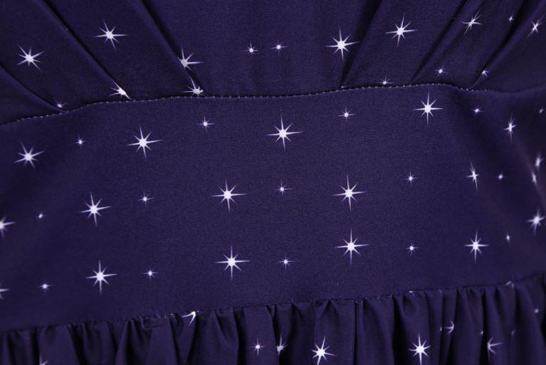 Abito Natalizio Vintage Blu Scuro