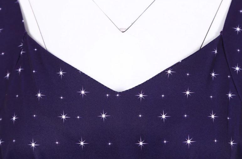 Abito Natalizio Vintage Blu Scuro