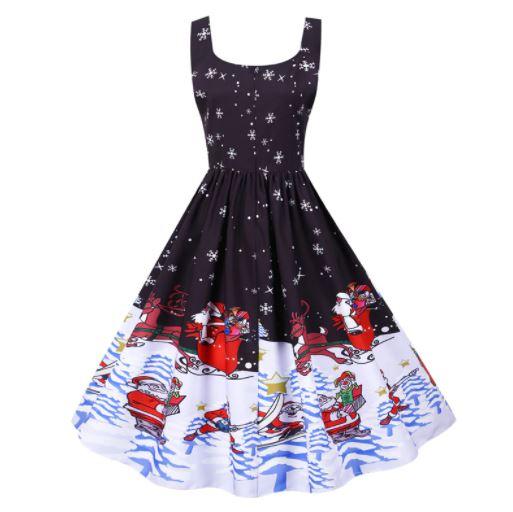 Abito Natalizio Nero Vintage