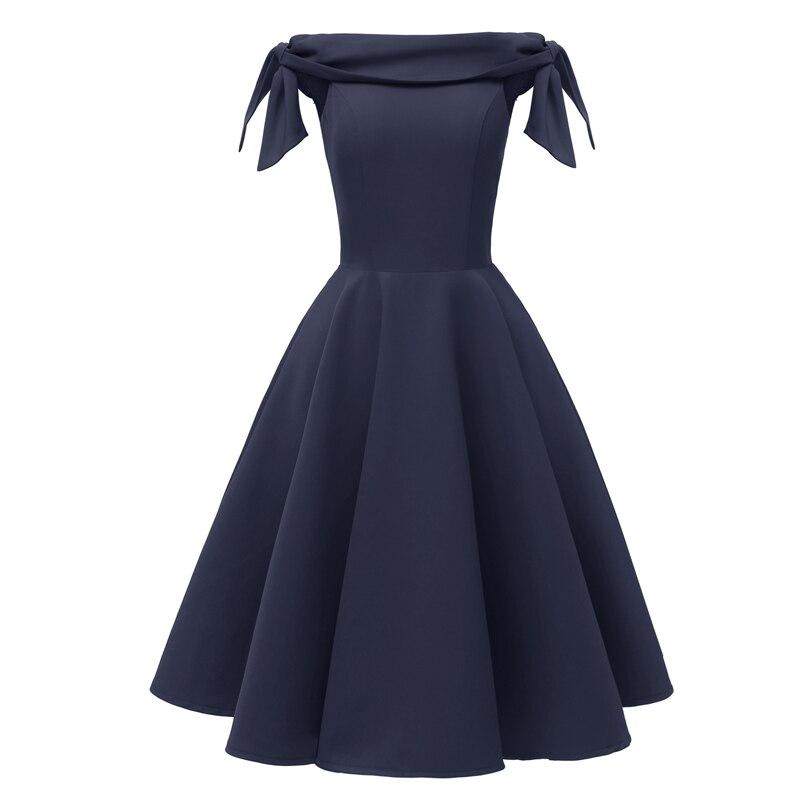 Abito Da Sera Blu Navy Vintage