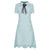 Abito Vintage In Pizzo Turchese