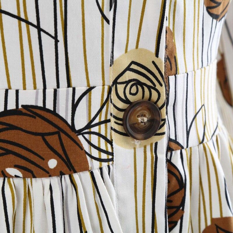 Abito Vintage Disegno Maniche Lunghe