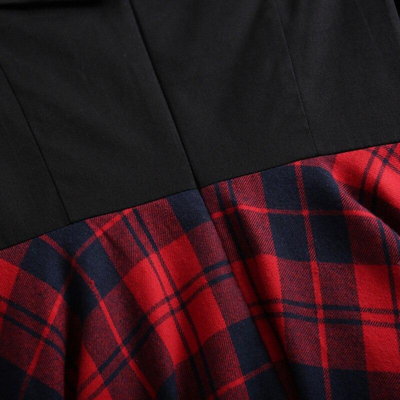 Abito Vintage Con Spalle Nude In Tartan