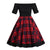 Abito Vintage Con Spalle Nude In Tartan