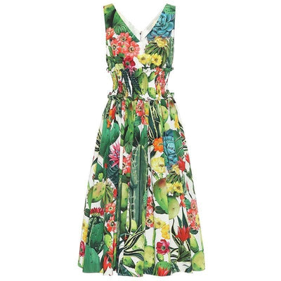 Abito Vintage In Cotone Da Donna