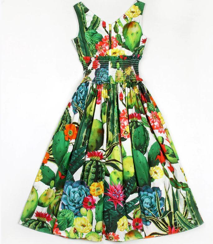 Abito Vintage In Cotone Da Donna