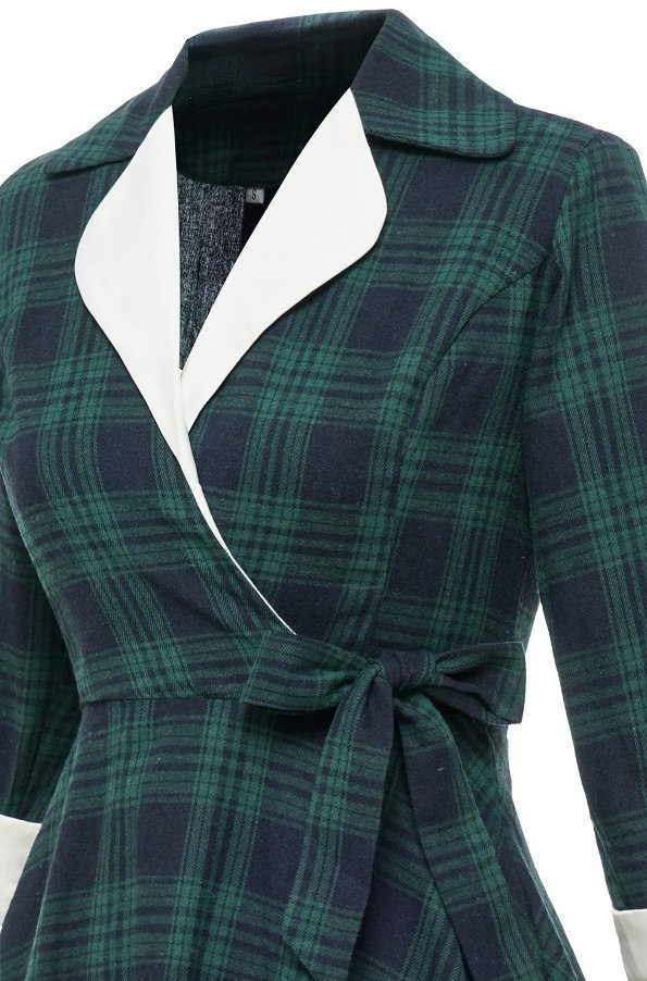 Abito Vintage In Pelliccia Verde