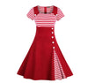 Abito Vintage Rosso Taglie Forti Anni '50