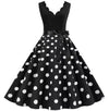 Abito Vintage Taglie Forti Bianco Nero