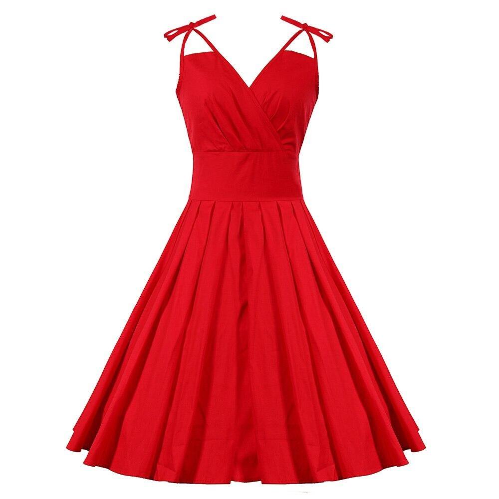Abito Rosso Glamour Anni '50