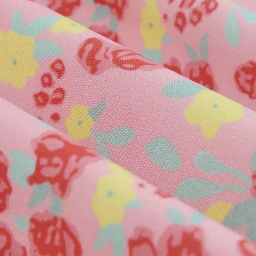 Abito Vintage Rosa A Vita Alta Taglie Forti