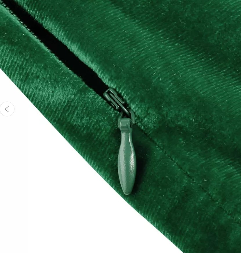 Abito Vintage In Raso Verde Taglie Forti