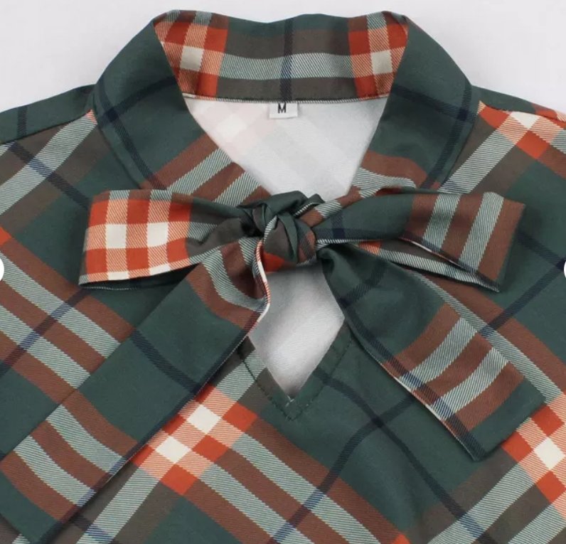 Abito Vintage Invernale A Quadri