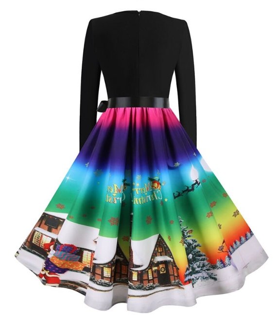 Abito Vintage Invernale Da Cielo Natalizio