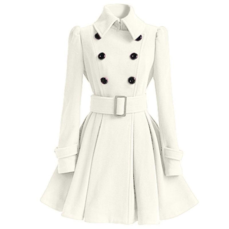 Abito Vintage Invernale In Lana Bianca