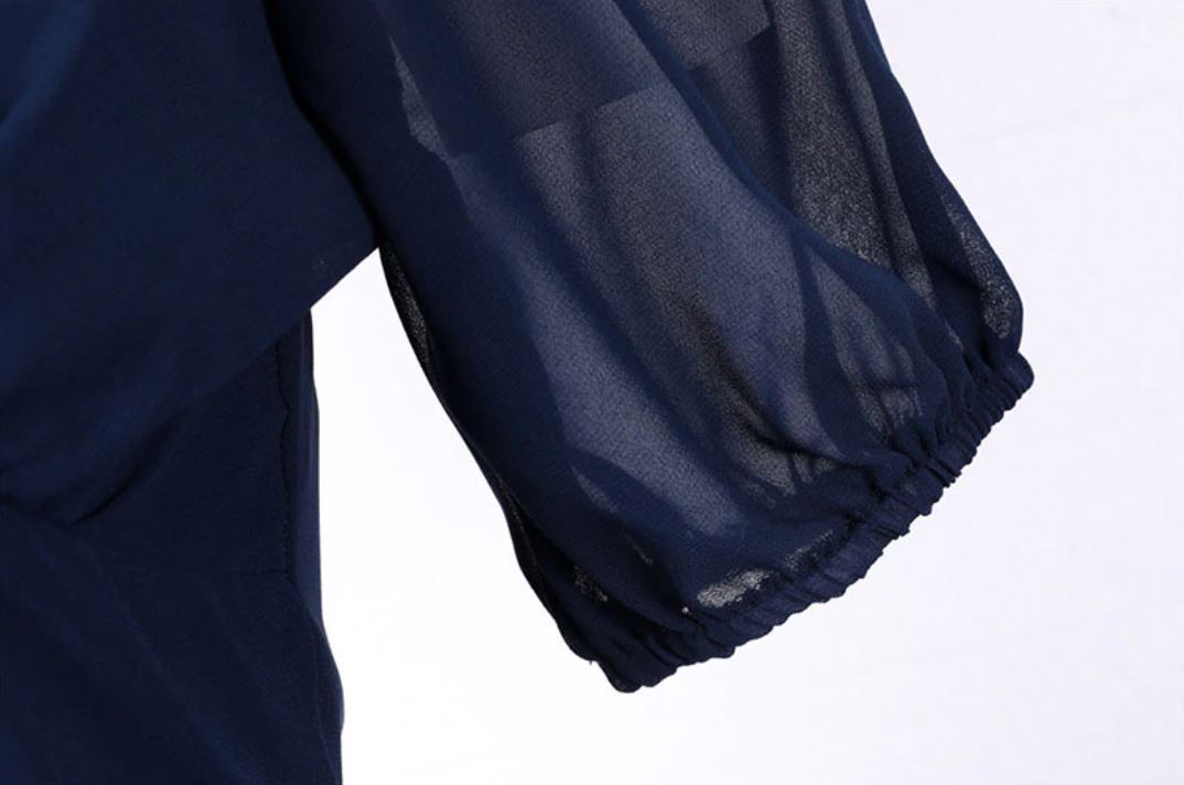 Abito Lungo Vintage Anni '50 Blu