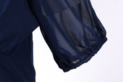 Abito Lungo Vintage Anni '50 Blu
