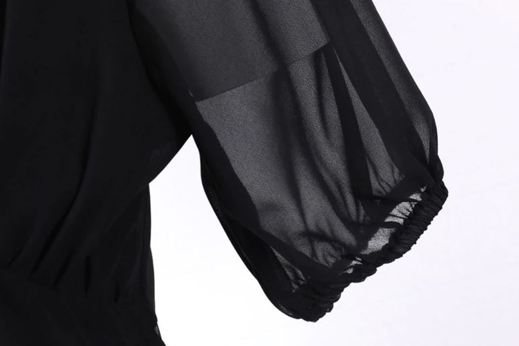 Abito Lungo Nero Vintage Anni '50