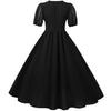 Abito Lungo Nero Vintage Anni '50