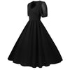 Abito Lungo Nero Vintage Anni '50