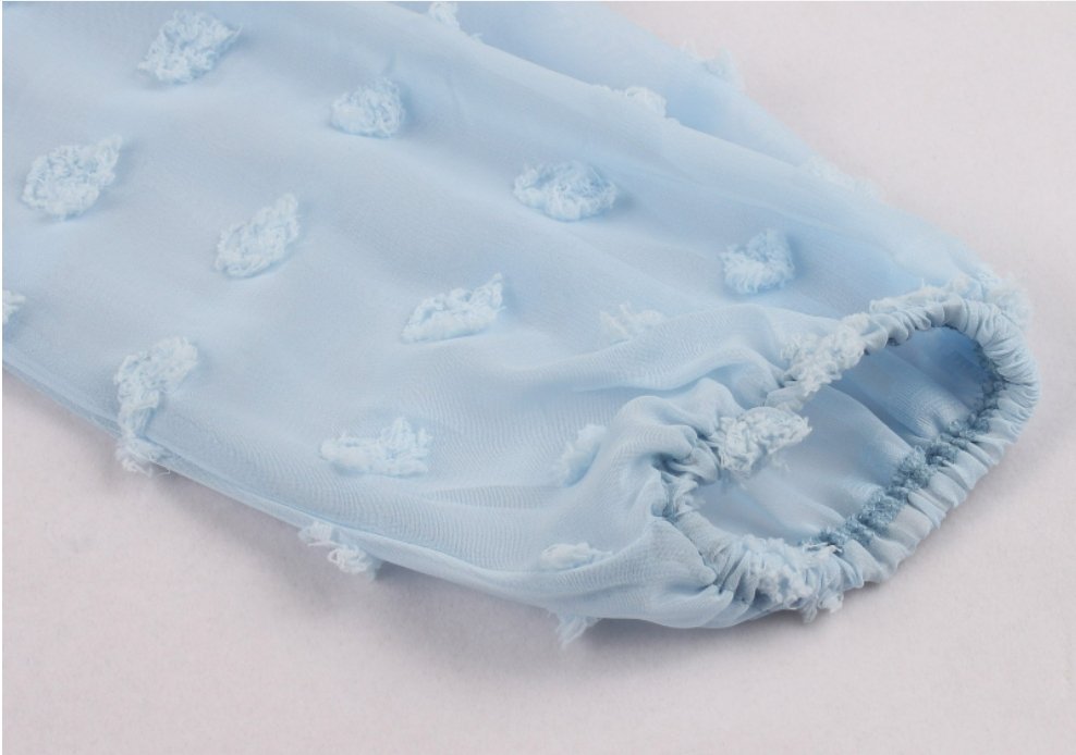 Abito Vintage Lungo Boho Blu