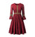 Abito Vintage Lungo Boho Rosso