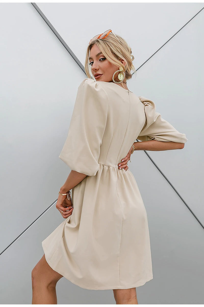 Abito Vintage Con Maniche A 3/4