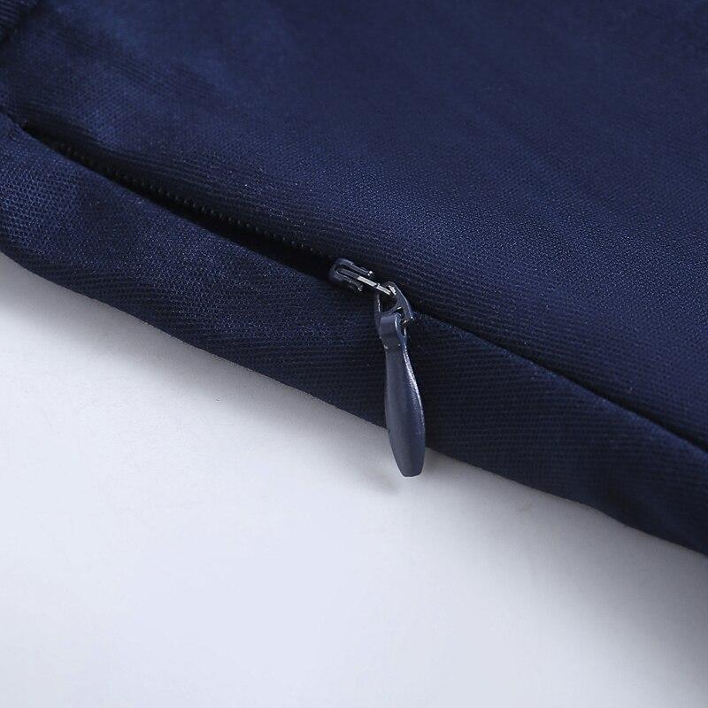 Abito Vintage A Maniche Lunghe Blu Scuro