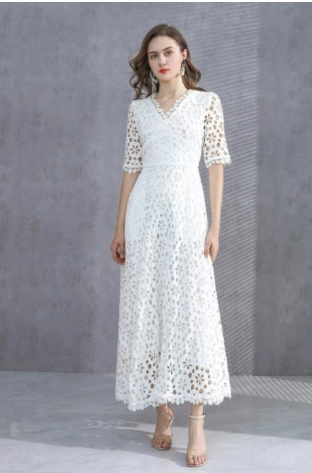 Abito Da Sposa Autunnale Bianco Vintage