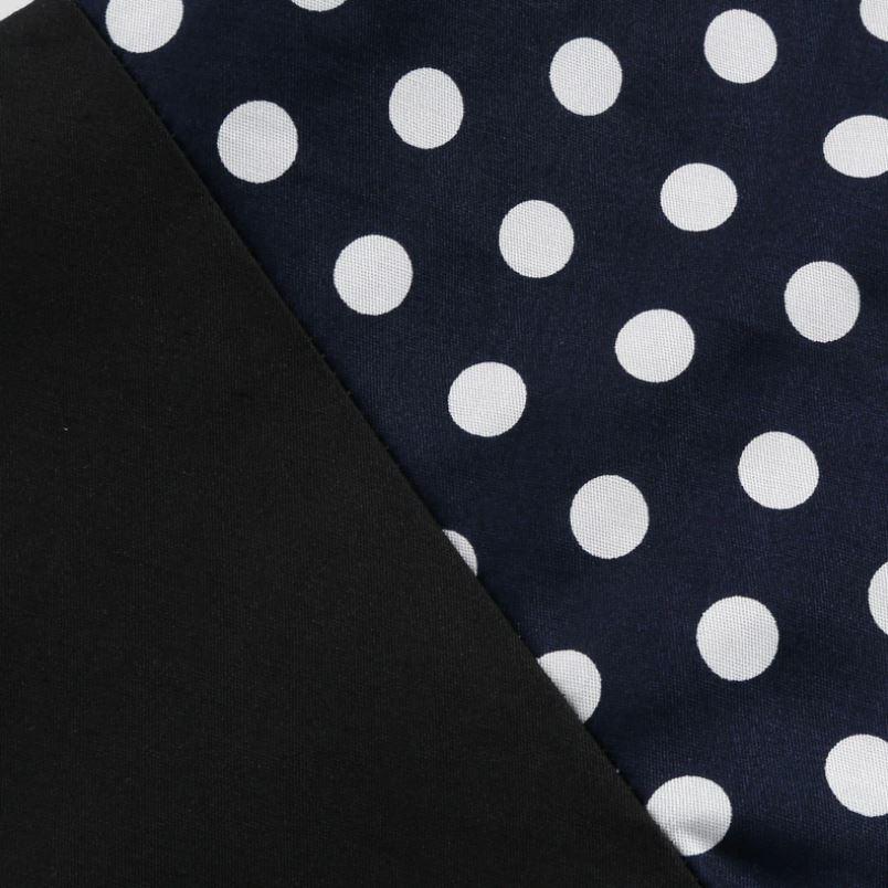 Abito Bustier Blu A Pois Anni '50