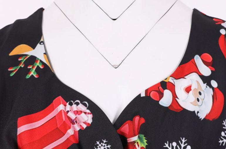 Abito Vintage Natalizio Taglie Forti Nero