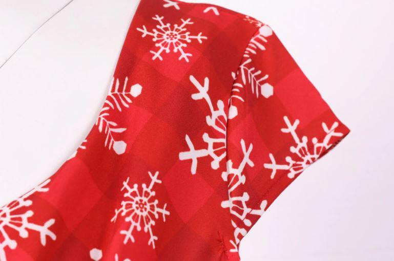 Abito Vintage Natalizio Rosso Taglie Forti