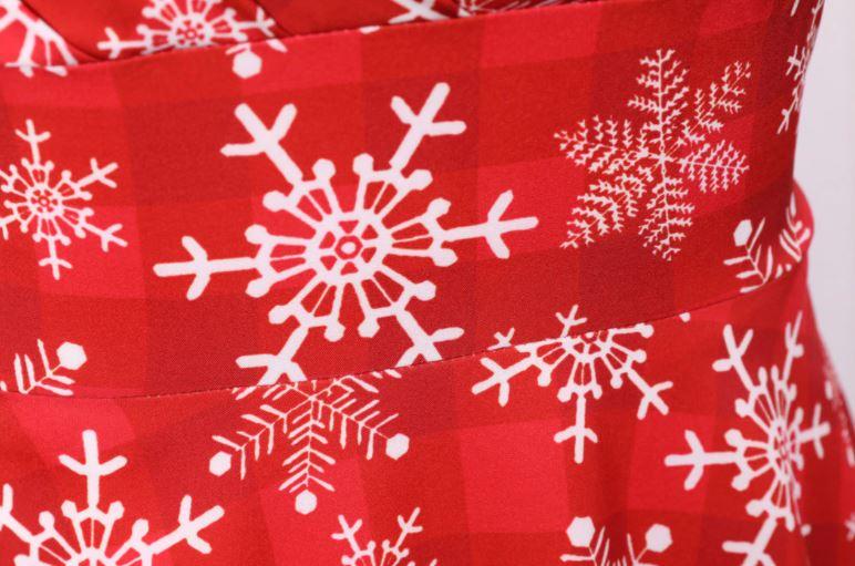 Abito Vintage Natalizio Rosso Taglie Forti