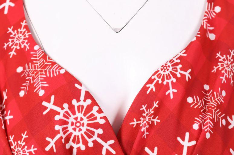 Abito Vintage Natalizio Rosso Taglie Forti