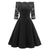Abito Vintage Nero Con Scollo A Barchetta