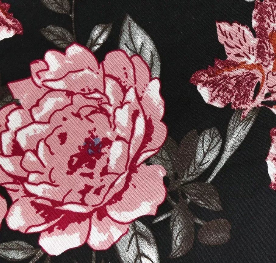 Abito Vintage Nero Con Collo A Punta