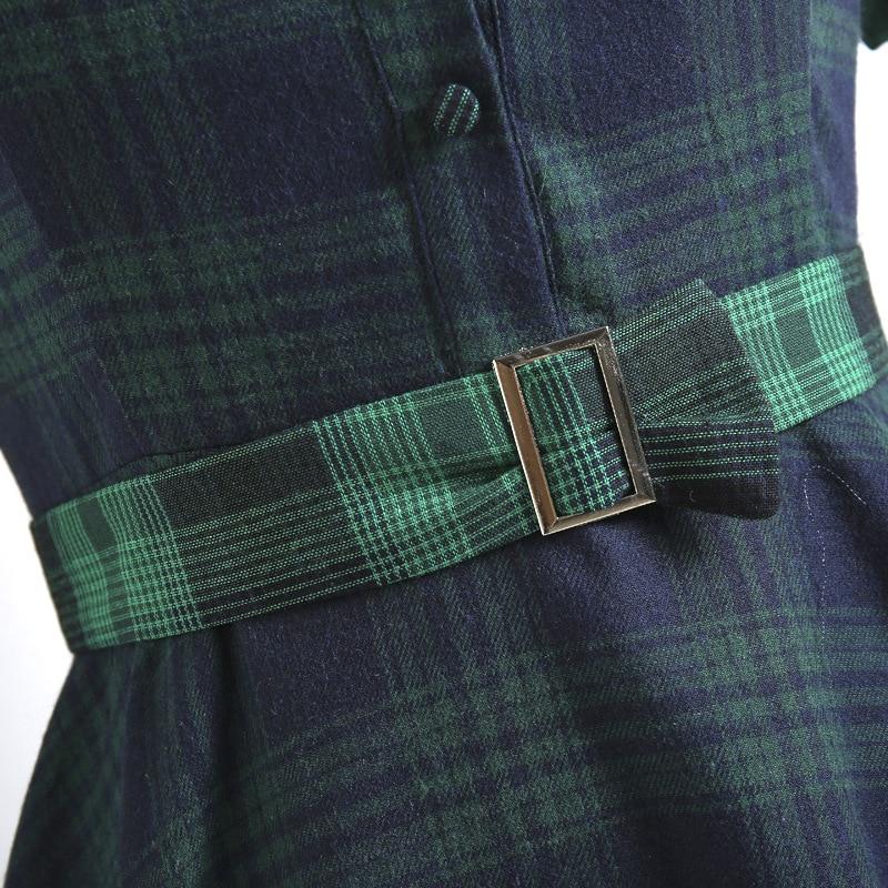 Abito Vintage Con Colletto Da Lavoro Pin Up