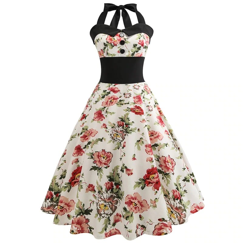 Abito Vintage Pin-Up Floreale