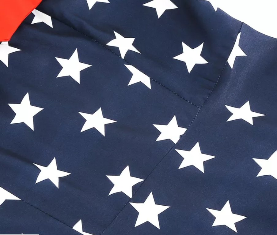 Abito Vintage Pin Up Stampato Negli Stati Uniti