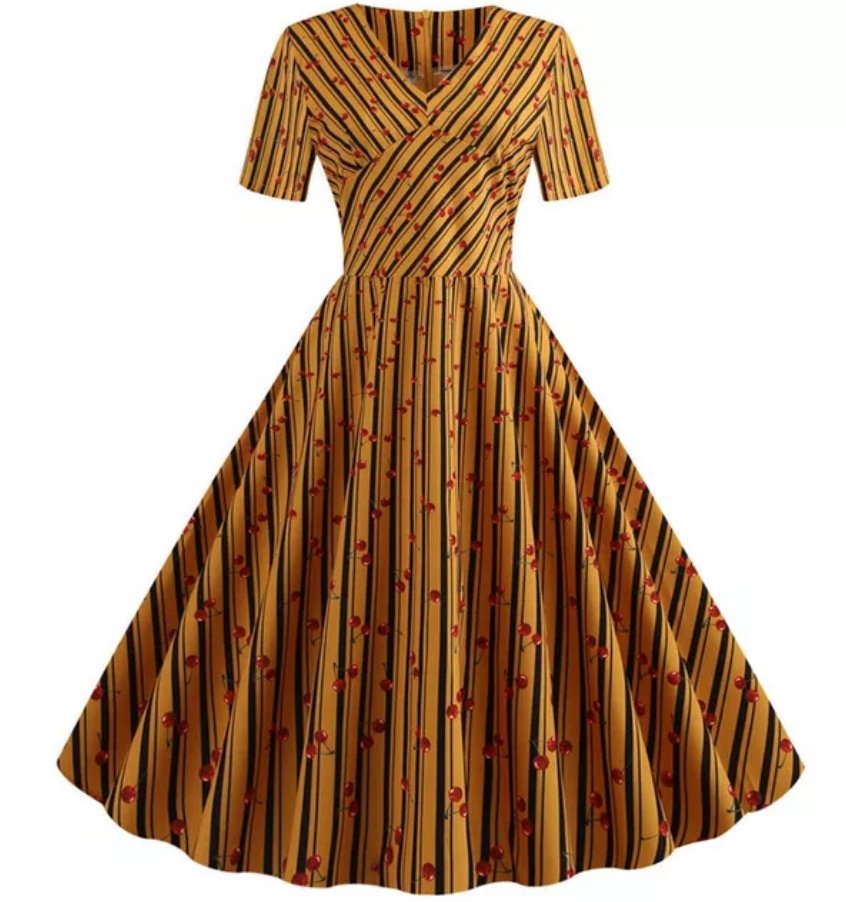 Abito Vintage Pin Up Stripes