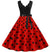Abito Vintage Pin Up A Pois Neri