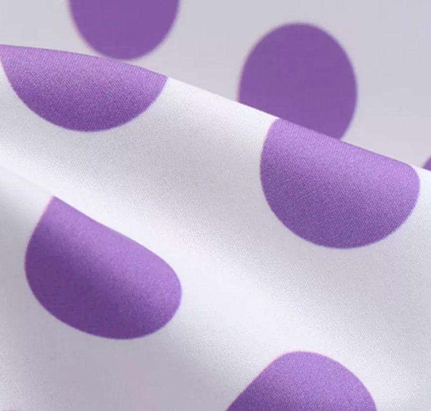 Abito Vintage Pin Up Viola A Pois